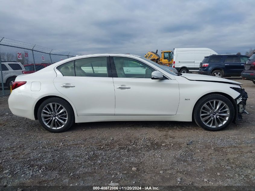 2018 Infiniti Q50 3.0T Luxe VIN: JN1EV7AR8JM445726 Lot: 40872086