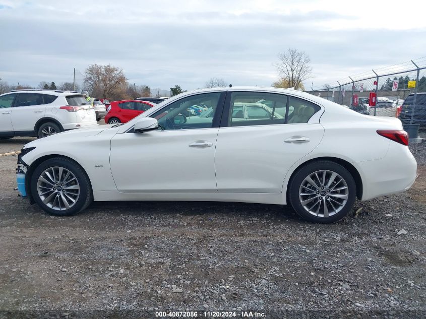 2018 Infiniti Q50 3.0T Luxe VIN: JN1EV7AR8JM445726 Lot: 40872086