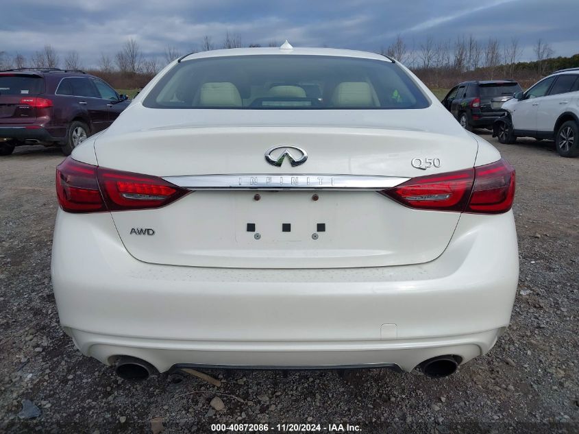 2018 Infiniti Q50 3.0T Luxe VIN: JN1EV7AR8JM445726 Lot: 40872086