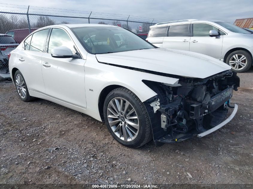 2018 Infiniti Q50 3.0T Luxe VIN: JN1EV7AR8JM445726 Lot: 40872086