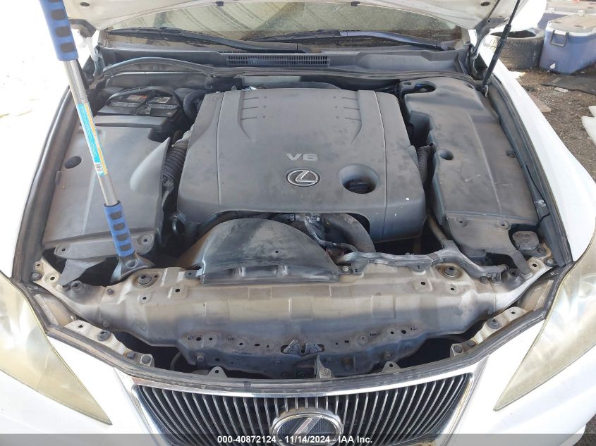 2007 Lexus Is 250 VIN: JTHBK262172053276 Lot: 40872124