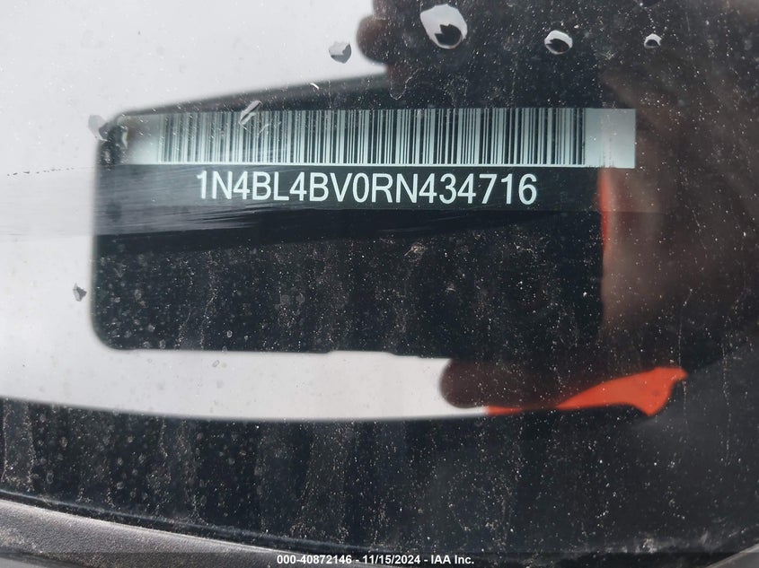 VIN 1N4BL4BV0RN434716 2024 NISSAN ALTIMA S FWD