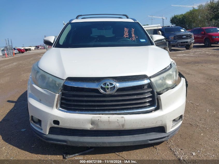 2016 Toyota Highlander Limited V6 VIN: 5TDYKRFH0GS154116 Lot: 40872189