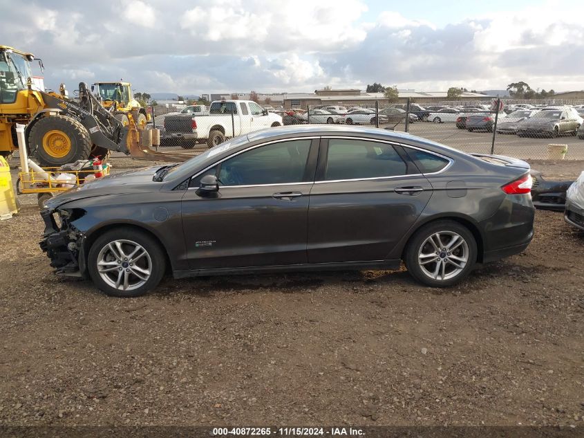 2016 Ford Fusion Energi Titanium VIN: 3FA6P0SU3GR349501 Lot: 40872265