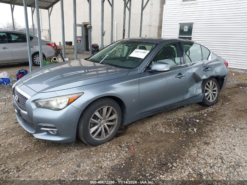 VIN JN1BV7AR0FM411323 2015 Infiniti Q50 no.2