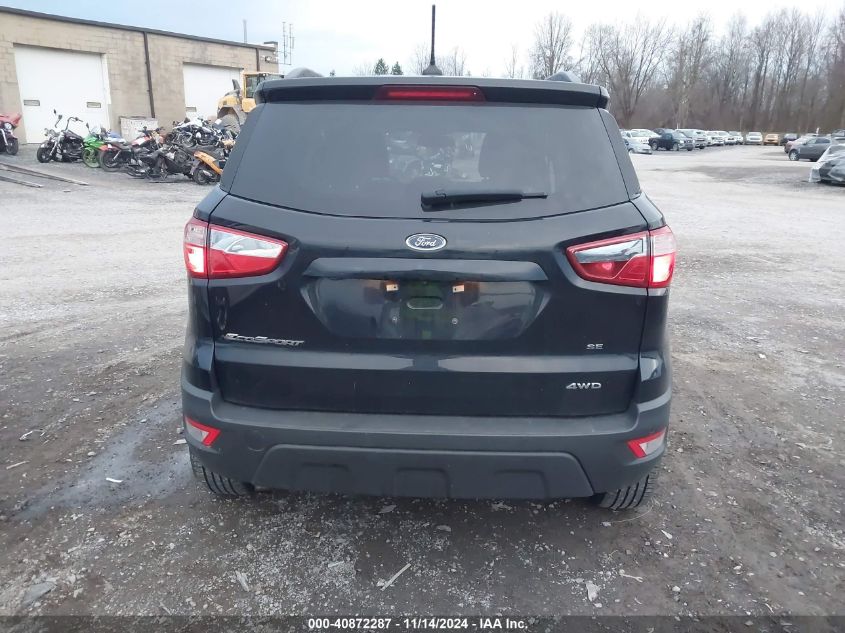 2020 Ford Ecosport Se VIN: MAJ6S3GL6LC352322 Lot: 40872287