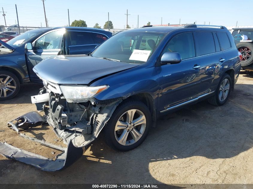 2013 Toyota Highlander Limited V6 VIN: 5TDYK3EH0DS092761 Lot: 40872290