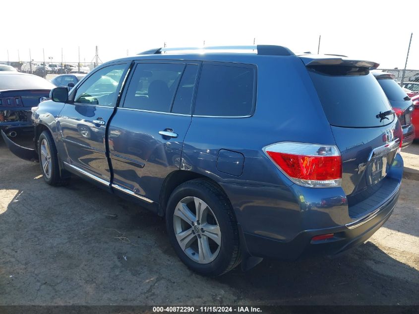 2013 Toyota Highlander Limited V6 VIN: 5TDYK3EH0DS092761 Lot: 40872290