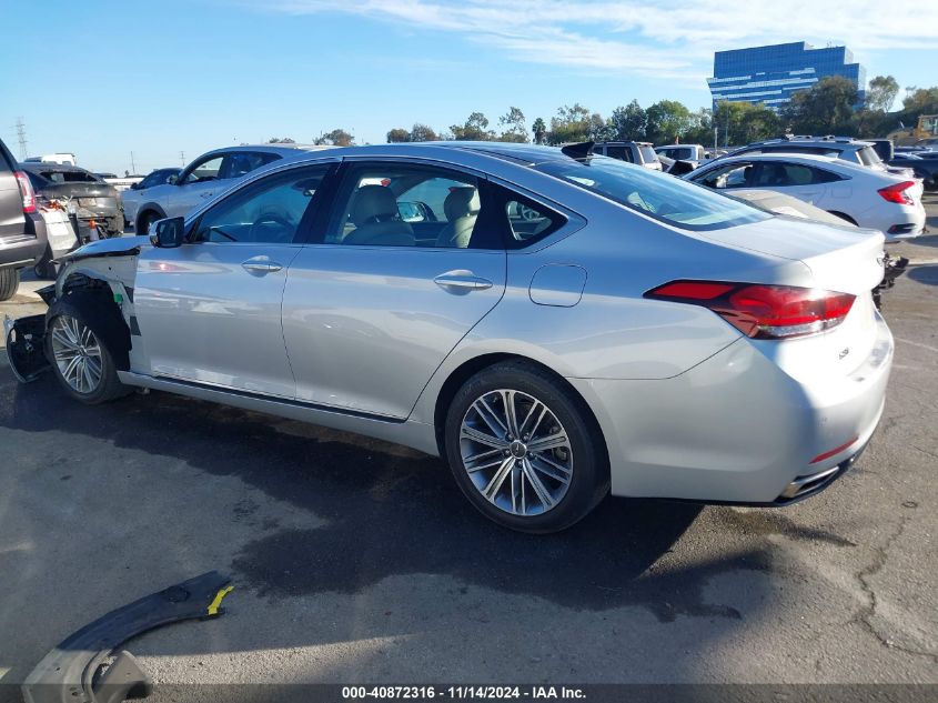 2018 Genesis G80 3.8 VIN: KMHGN4JEXJU216879 Lot: 40872316