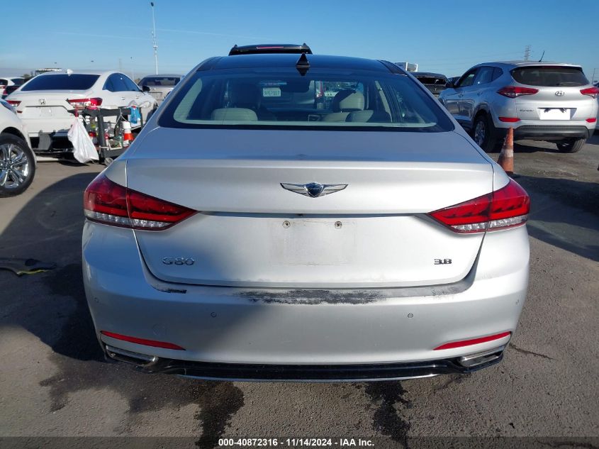 2018 Genesis G80 3.8 VIN: KMHGN4JEXJU216879 Lot: 40872316