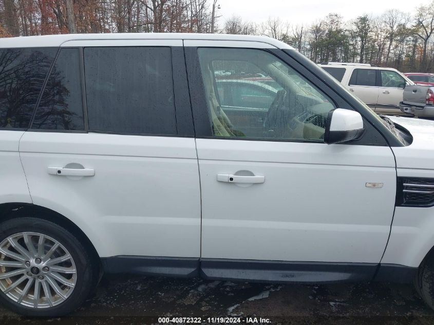 2013 Land Rover Range Rover Sport Hse VIN: SALSF2D47DA784069 Lot: 40872322