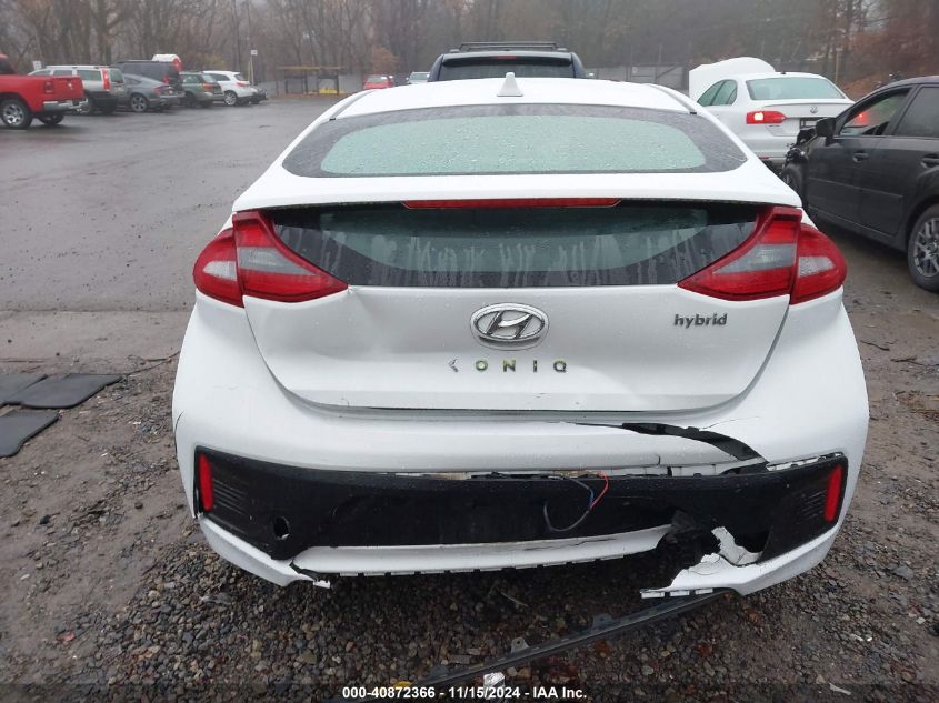 2019 Hyundai Ioniq Hybrid Sel VIN: KMHC75LC9KU119362 Lot: 40872366