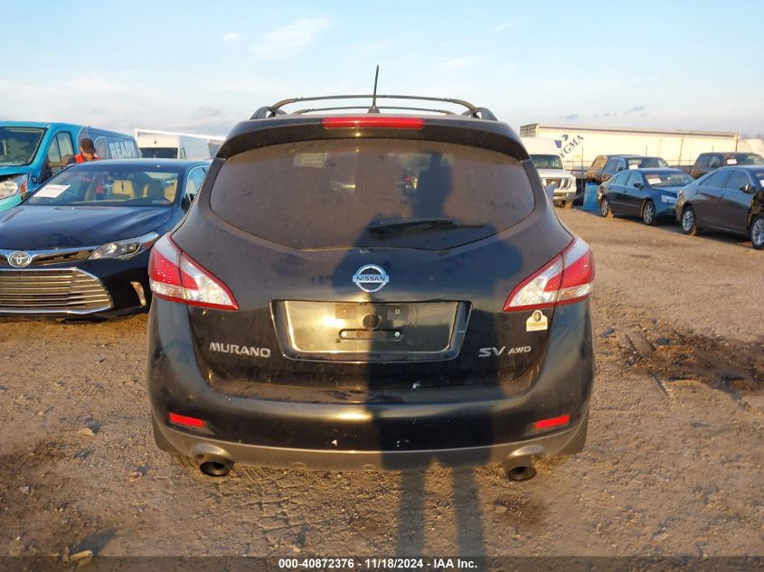 2012 Nissan Murano Sv VIN: JN8AZ1MW4CW219001 Lot: 40872376