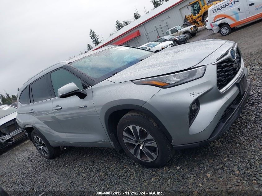 2020 Toyota Highlander Hybrid Xle VIN: 5TDHBRCHXLS500803 Lot: 40872412