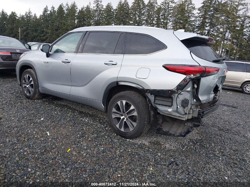 2020 Toyota Highlander Hybrid Xle VIN: 5TDHBRCHXLS500803 Lot: 40872412