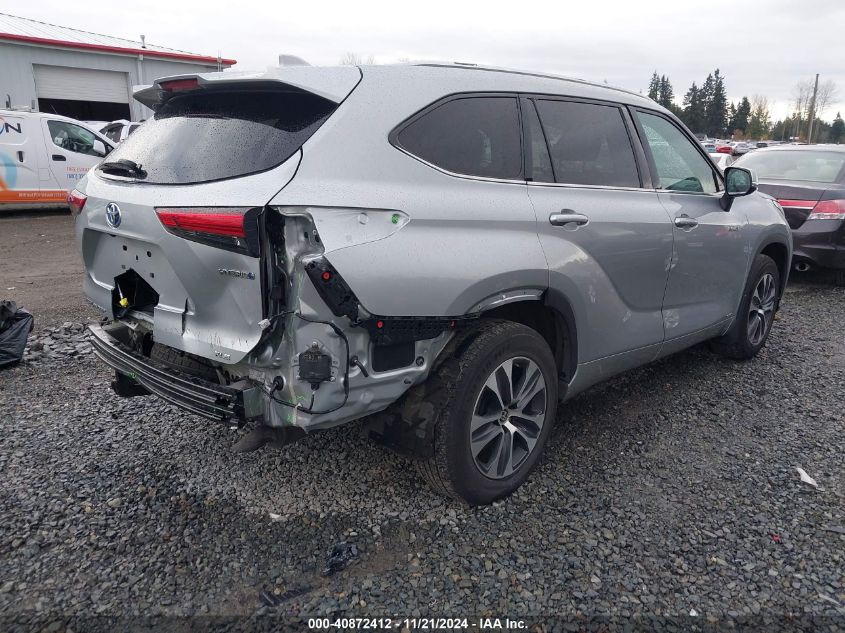 2020 Toyota Highlander Hybrid Xle VIN: 5TDHBRCHXLS500803 Lot: 40872412