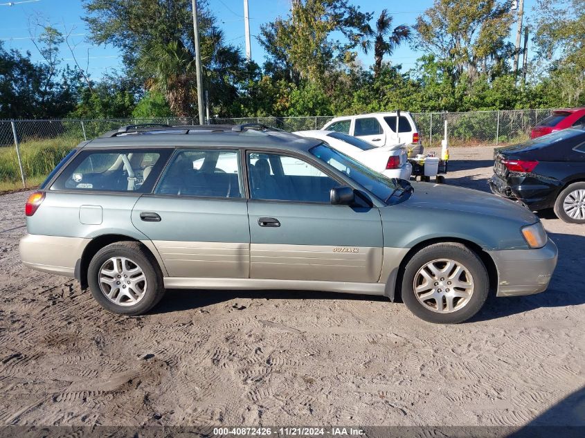 2000 Subaru Outback VIN: 4S3BH6756Y7666109 Lot: 40872426