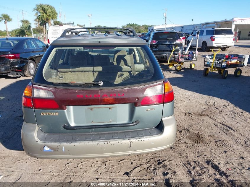 2000 Subaru Outback VIN: 4S3BH6756Y7666109 Lot: 40872426