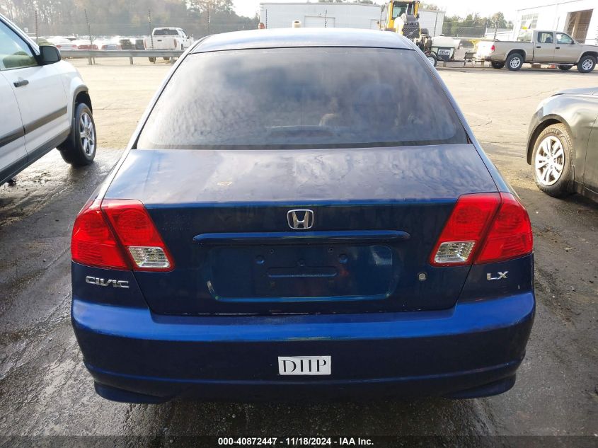 2004 Honda Civic Lx VIN: 2HGES16564H625871 Lot: 40872447