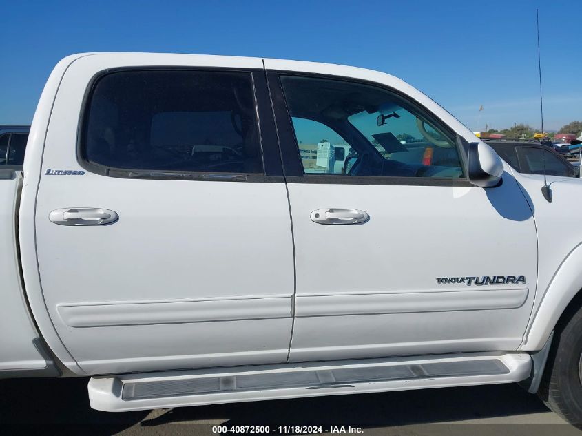 2005 Toyota Tundra Double Cab Limited VIN: 5TBET38125S469891 Lot: 40872500