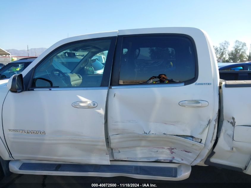 2005 Toyota Tundra Double Cab Limited VIN: 5TBET38125S469891 Lot: 40872500