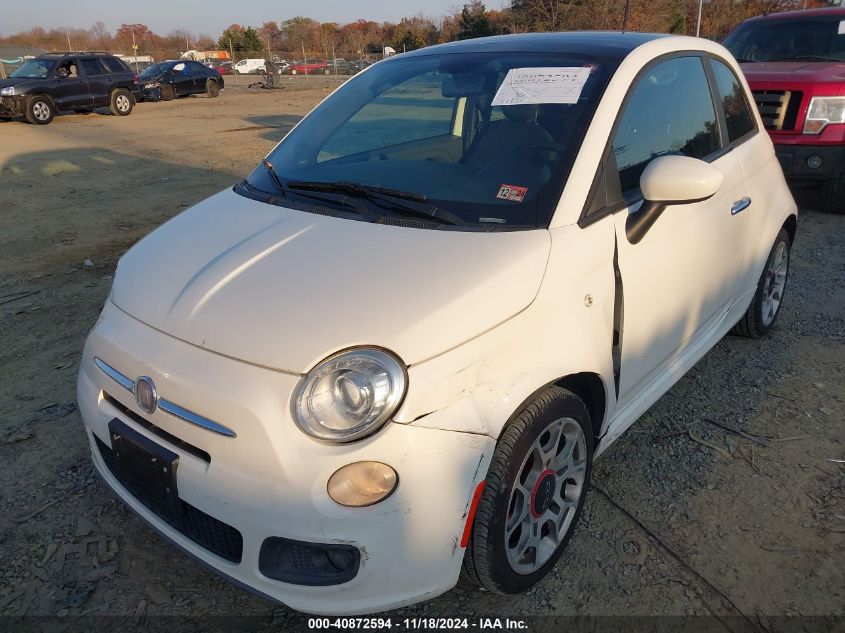 2012 Fiat 500 Sport VIN: 3C3CFFBR1CT125868 Lot: 40872594