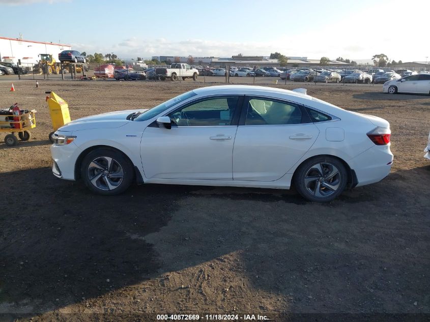 2019 Honda Insight Ex VIN: 19XZE4F5XKE014470 Lot: 40872669