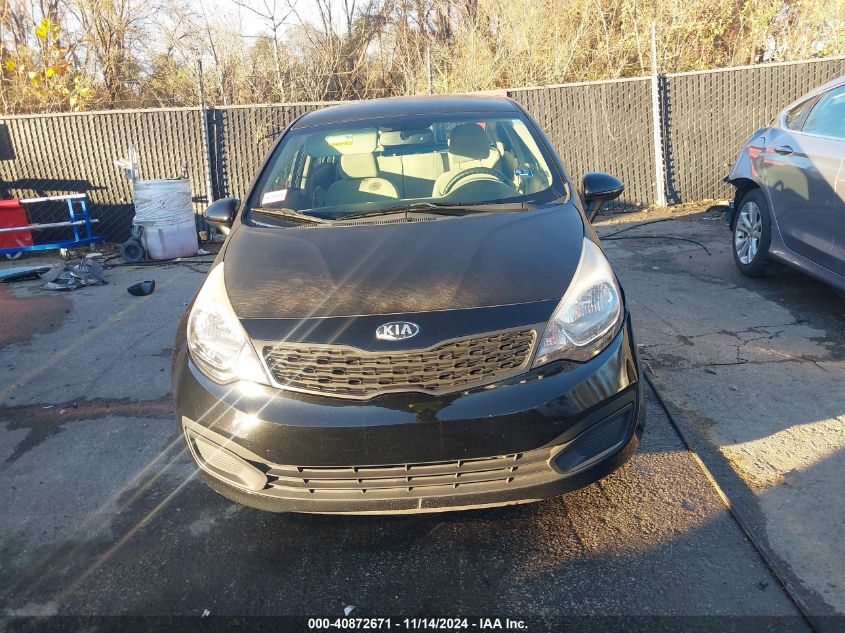 2013 Kia Rio Lx VIN: KNADM4A30D6295753 Lot: 40872671