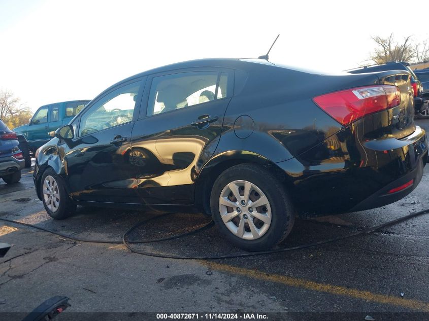 2013 Kia Rio Lx VIN: KNADM4A30D6295753 Lot: 40872671