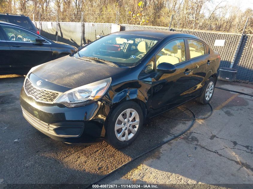 2013 Kia Rio Lx VIN: KNADM4A30D6295753 Lot: 40872671