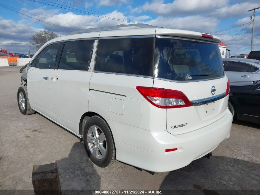 2017 Nissan Quest Sv VIN: JN8AE2KP2H9165801 Lot: 40872757