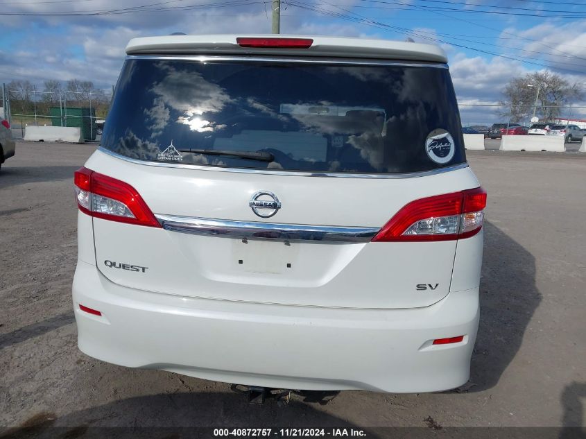 2017 Nissan Quest Sv VIN: JN8AE2KP2H9165801 Lot: 40872757