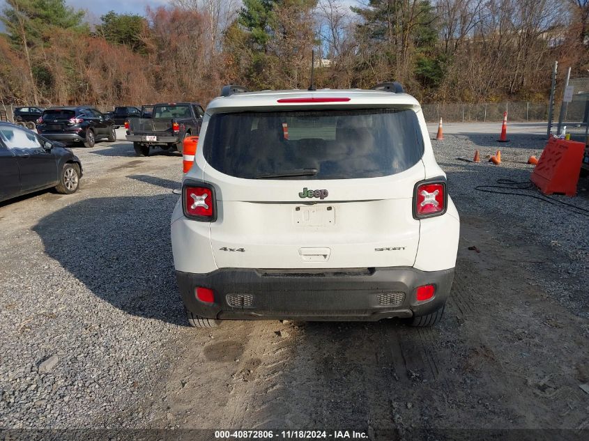 2018 Jeep Renegade Sport 4X4 VIN: ZACCJBAB0JPJ50804 Lot: 40872806