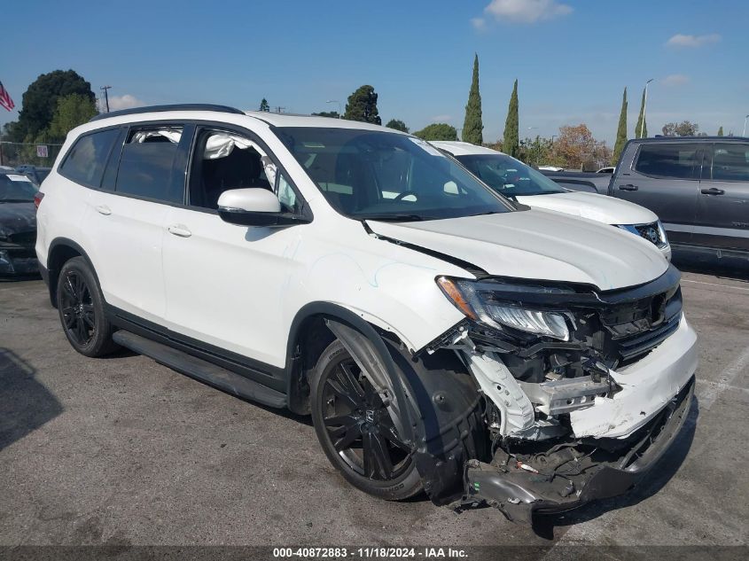 2022 Honda Pilot Awd Black Edition VIN: 5FNYF6H7XNB049074 Lot: 40872883