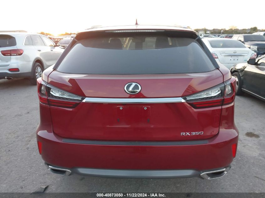 2017 Lexus Rx 350 VIN: 2T2ZZMCA0HC078297 Lot: 40873050