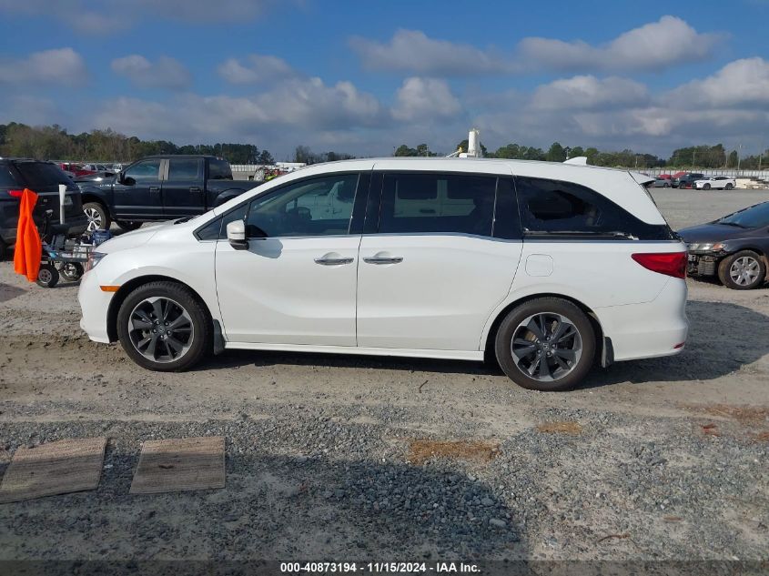 2021 Honda Odyssey Elite VIN: 5FNRL6H98MB010027 Lot: 40873194