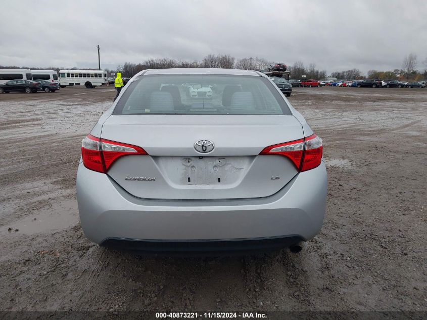 2015 Toyota Corolla Le VIN: 2T1BURHE1FC239038 Lot: 40873221