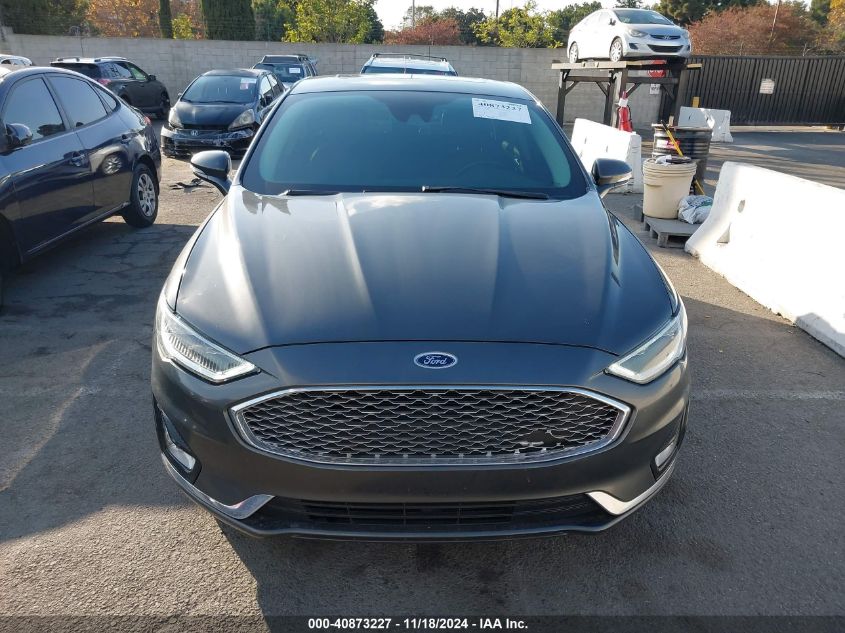 2019 Ford Fusion Energi Titanium VIN: 3FA6P0SU5KR175262 Lot: 40873227