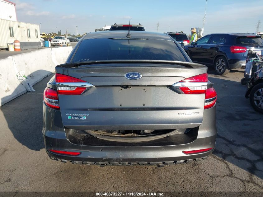 2019 Ford Fusion Energi Titanium VIN: 3FA6P0SU5KR175262 Lot: 40873227