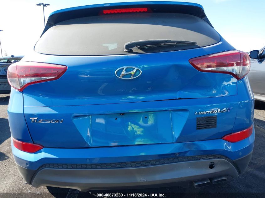 2016 Hyundai Tucson Limited VIN: KM8J33A24GU203842 Lot: 40873230