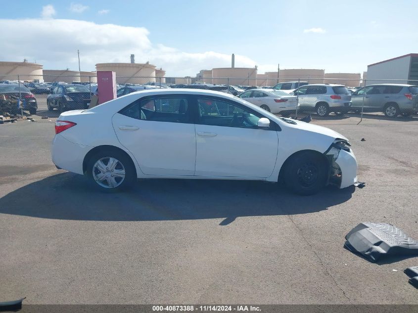 2016 Toyota Corolla Le VIN: 5YFBURHE5GP403165 Lot: 40873388