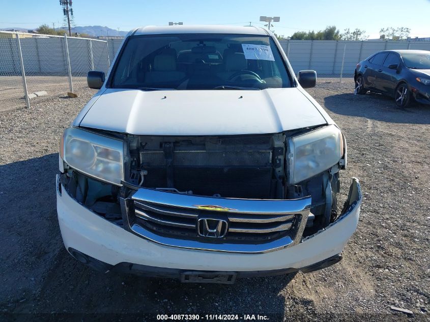 2013 Honda Pilot Lx VIN: 5FNYF4H26DB060855 Lot: 40873390