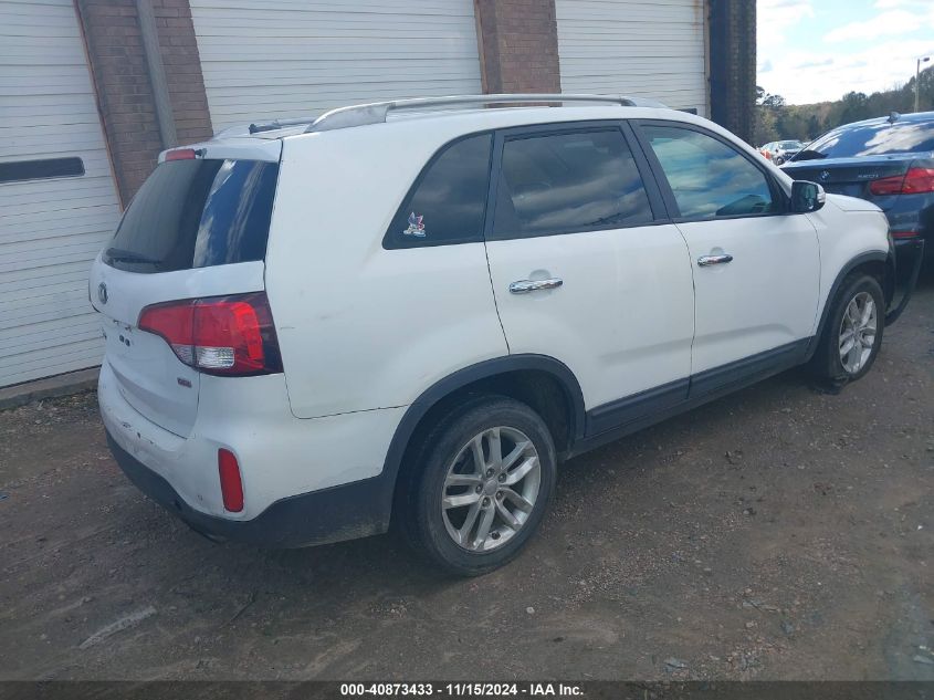 VIN 5XYKT3A61FG566949 2015 KIA Sorento, LX no.4