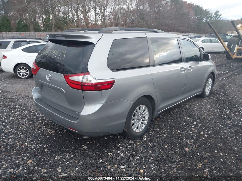 Vin: 5tdyk3dcxfs610643, lot: 41363125, toyota sienna xle 8 passenger 20154