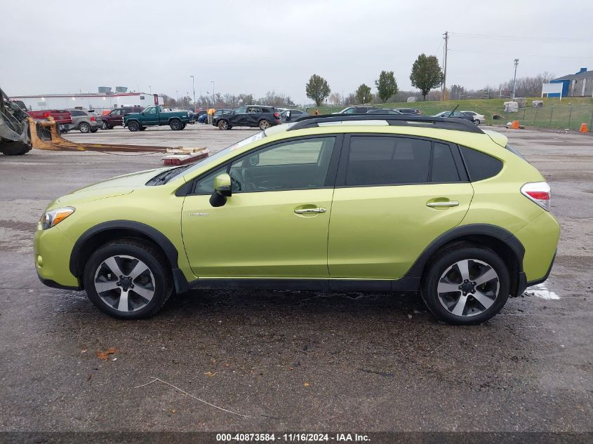 2014 Subaru Xv Crosstrek Hybrid 2.0I Touring VIN: JF2GPBKC0EH244030 Lot: 40873584