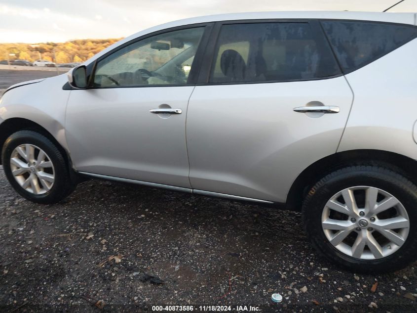 2012 Nissan Murano S VIN: JN8AZ1MU9CW121144 Lot: 40873586