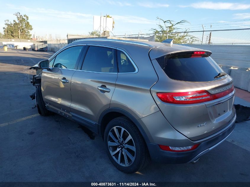 2019 Lincoln Mkc Reserve VIN: 5LMCJ3D92KUL17335 Lot: 40873631