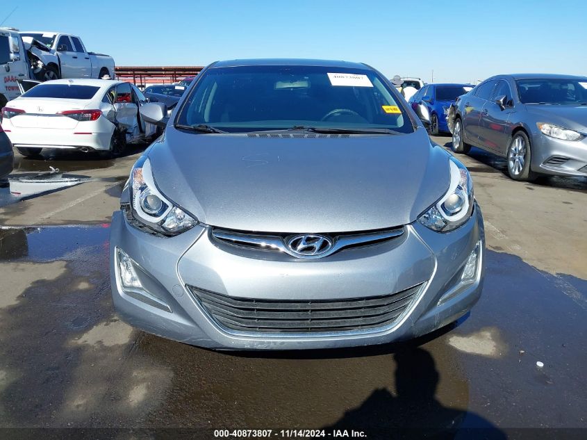 2015 Hyundai Elantra Se VIN: KMHDH4AE0FU344985 Lot: 40873807