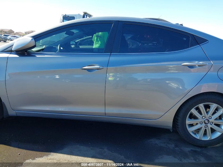 2015 Hyundai Elantra Se VIN: KMHDH4AE0FU344985 Lot: 40873807