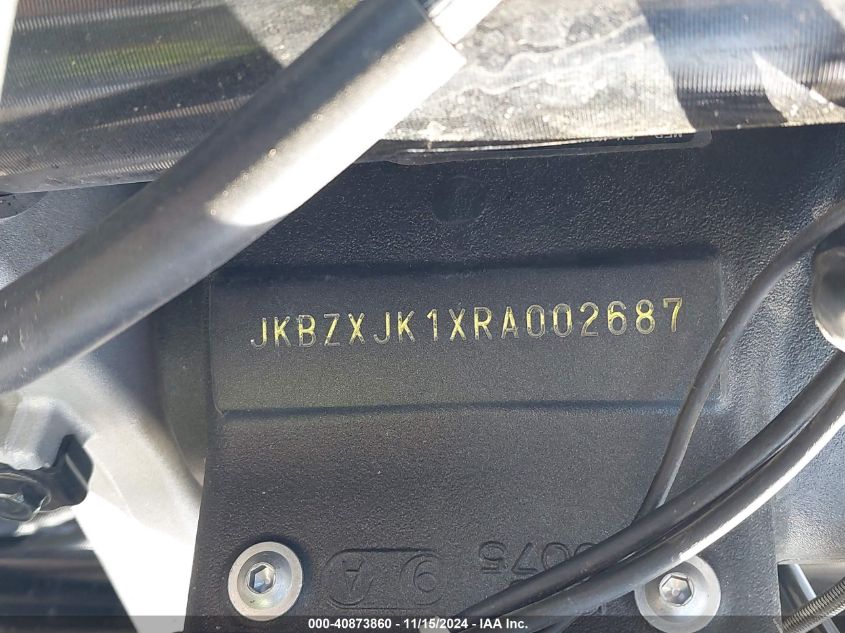 2024 Kawasaki Zx636 K VIN: JKBZXJK1XRA002687 Lot: 40873860